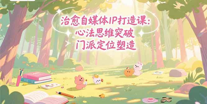 (7.24)治愈自媒体IP打造课：心法思维突破，门派定位塑造，商业闭环搭建